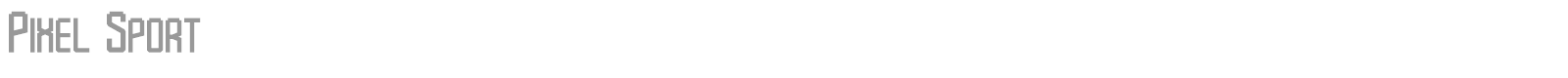 Pixel Sport font preview